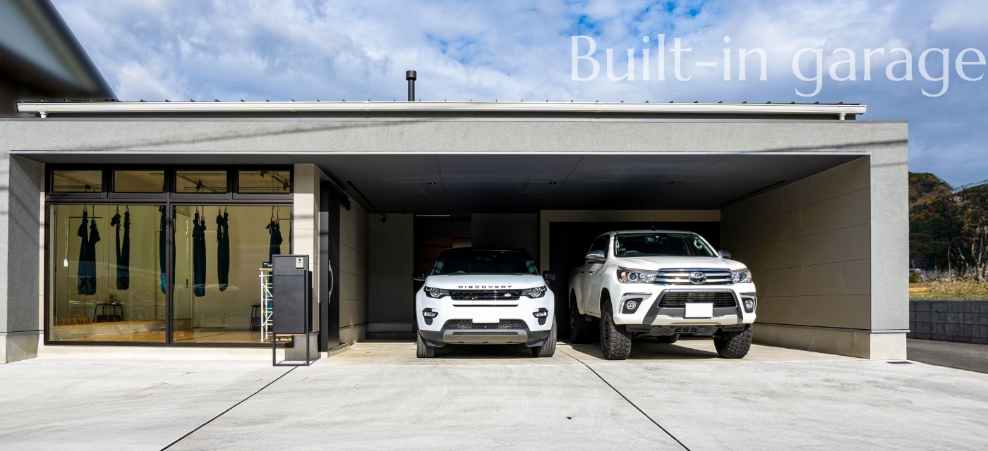 Built-in garage
