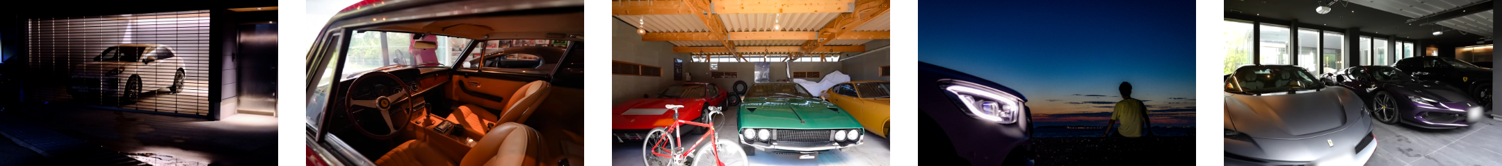 ガレージ写真スライダー